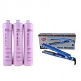 kit plastica dos fios + prancha nano titanium original roger